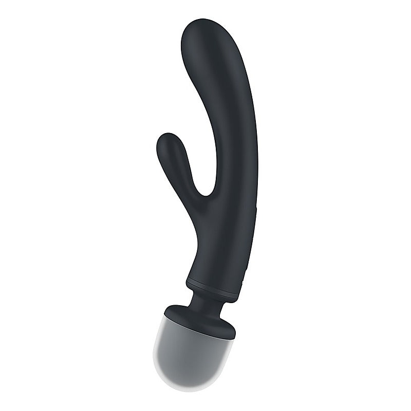 Satisfyer Triple Lover Rabbit Style Clitoral and G Spot Stimulator - Glass Sex Toys