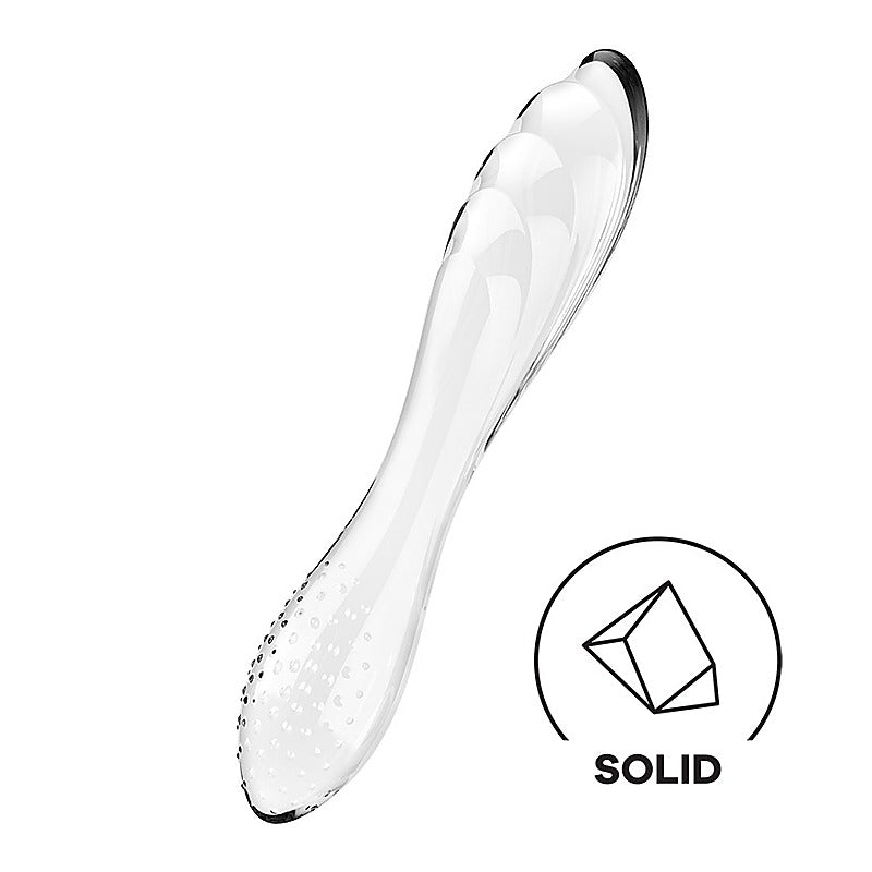 Satisfyer Dazzling Crystal 1 G Spot Glass Dildo - Glass Sex Toys