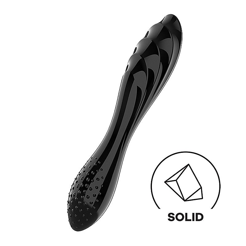 Satisfyer Dazzling Crystal 1 G Spot Glass Dildo - Glass Sex Toys