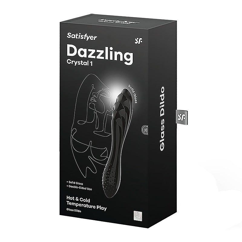 Satisfyer Dazzling Crystal 1 G Spot Glass Dildo - Glass Sex Toys