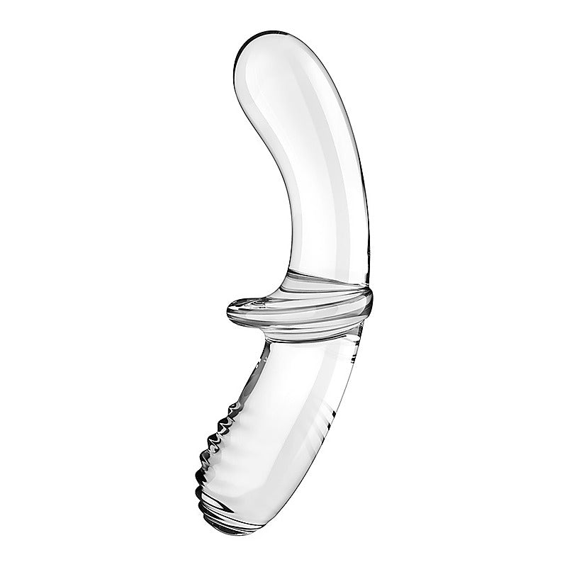 Satisfyer Double Crystal Anal and Vaginal Glass Dildo - Remote Control Vibrators