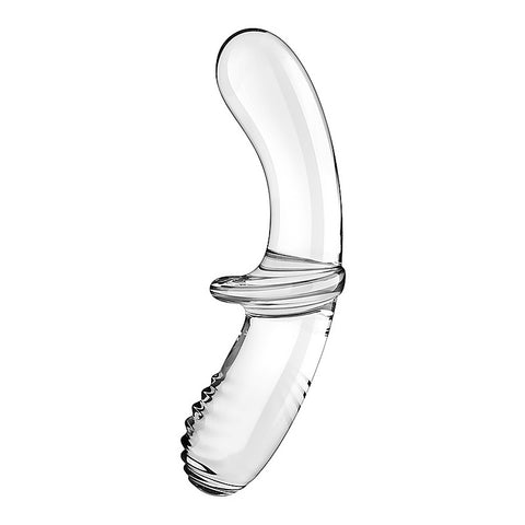 Satisfyer Double Crystal Anal and Vaginal Glass Dildo - Remote Control Vibrators