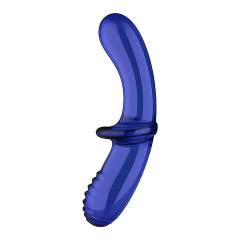 Satisfyer Double Crystal Anal and Vaginal Glass Dildo - Remote Control Vibrators