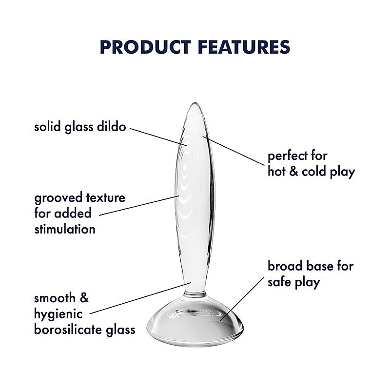 Satisfyer Sparkling Crystal Glass Butt Plug - Glass Sex Toys