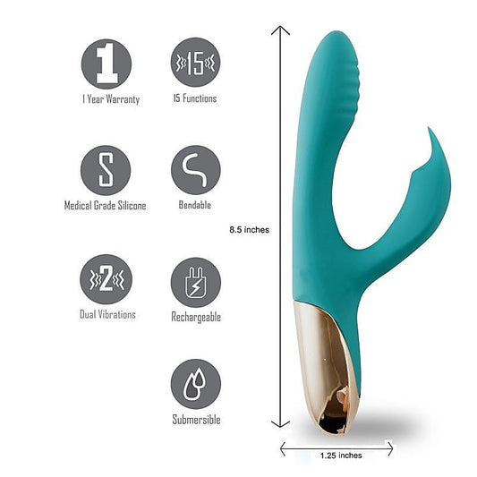 Maia Skyler Rechargeable Rabbit Vibe by Maia Toys - Body Wands