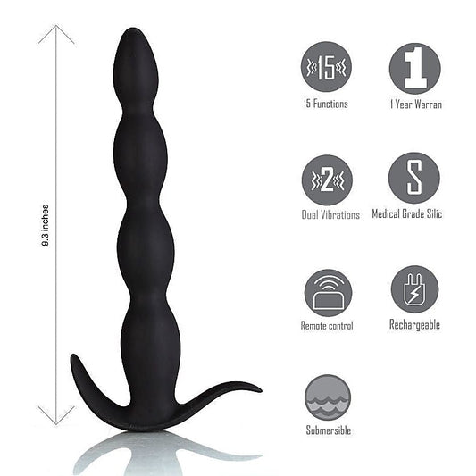 Maia Mason Rechargeable Anal Beads - Customizable Bliss for Endless Pleasure
