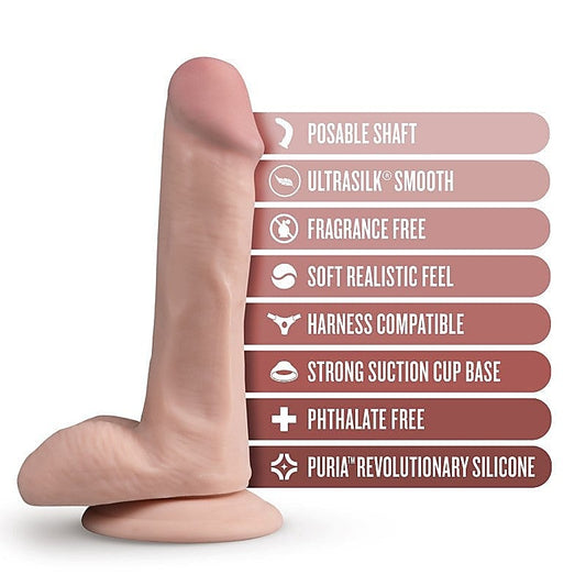 Blush Novelties Dr. Skin Ultrasilk Suction Cup Dildo 6 Inch Realistic - Realistic Dildos