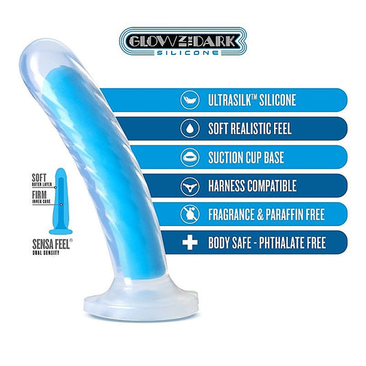 Neo Elite Glow Tao 7 Inch Dual Density Silicone Dildo