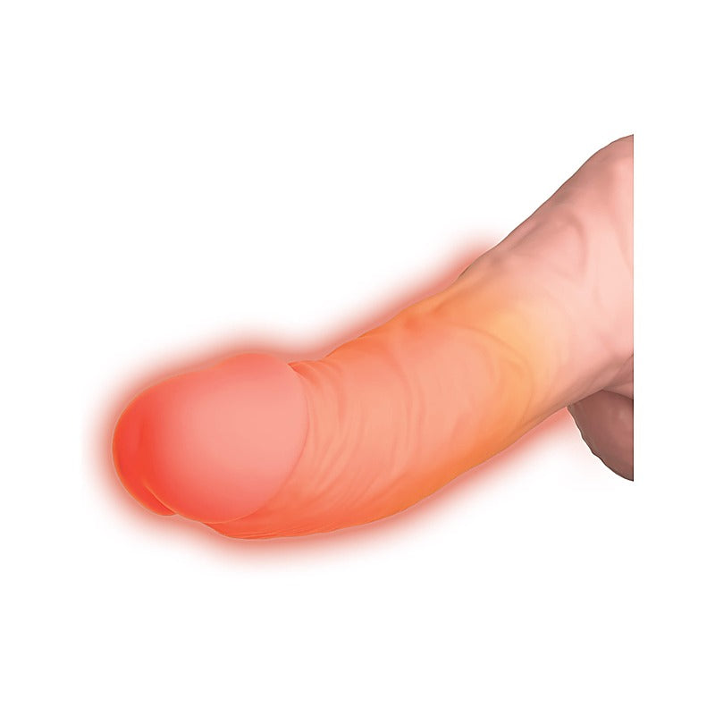 King Cock Plus 6.5 Inch 3D Thrusting Vibrating Cock - Vibrating Dildos
