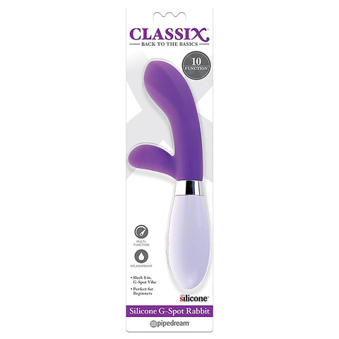 Classix Silicone G-Spot Rabbit Vibrator by Pipedream - Rabbit Vibrators