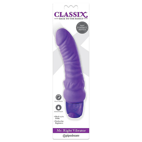 Mr Right Realistic Dildo Vibrator by Pipedream Classix - G-Spot Vibrators