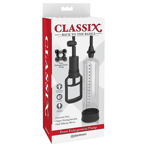 Classix Male Penis Enlargement Pump Clear - Pumps, Extenders and Sleeves