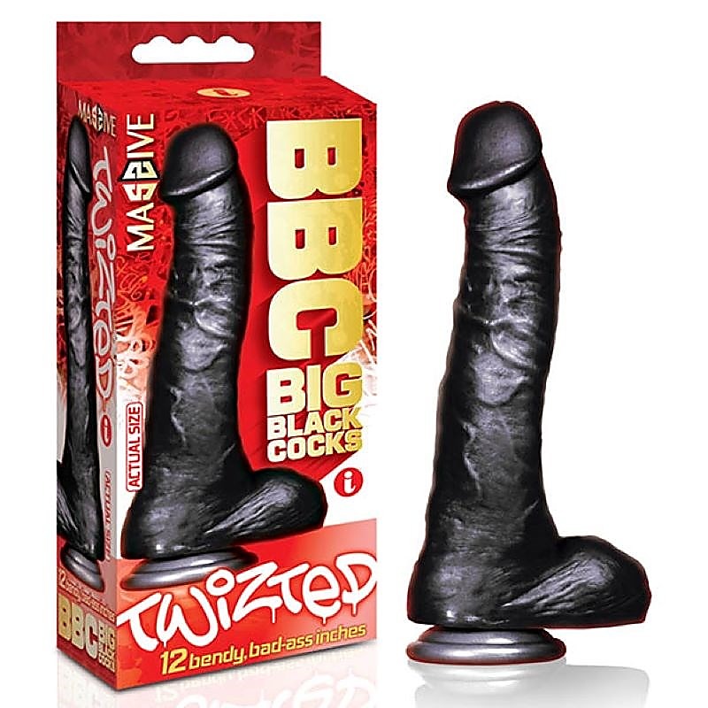 BBC Twisted 12 Inch Silicone Dildo by Icon Brands - Realistic Dildos