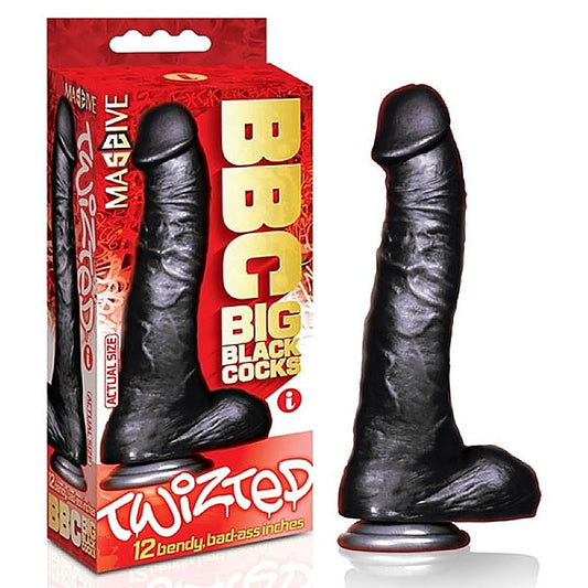 BBC Twizted 12 Inch - Spiraled Shaft for Intense Satisfaction - Realistic Dildos