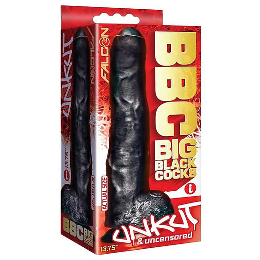 BBC - Big Black Cock - Unkut 13.75 Inch - Realistic Dildos