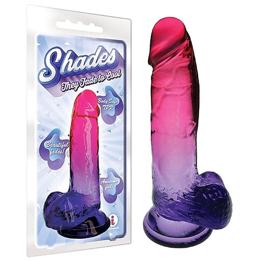 Shades 8 Inch Jelly TPR Dong