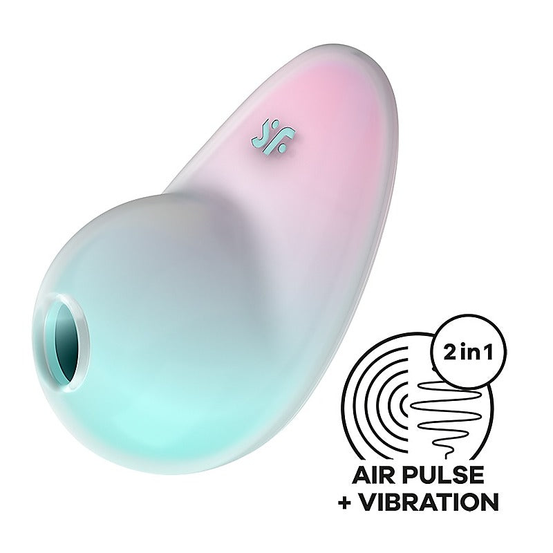 Satisfyer Pixie Dust Double Air Pulse Touch Free Clitoral Stimulator - Clit Ticklers and Pulsators