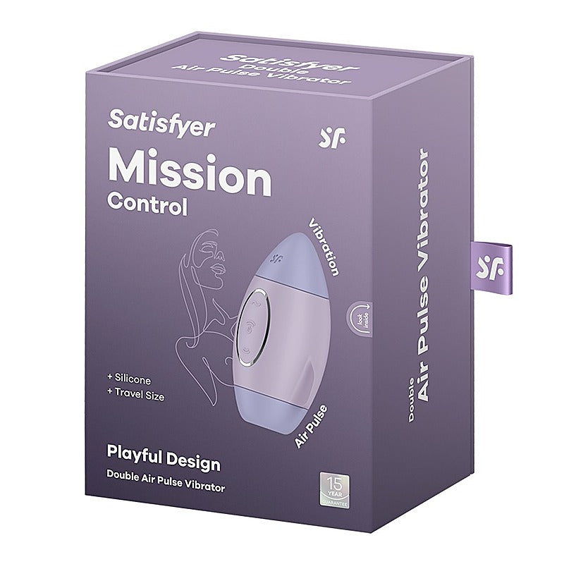 Mission Control Double Air Pulse Clitoral Vibrator - Pussy And Clit Toys
