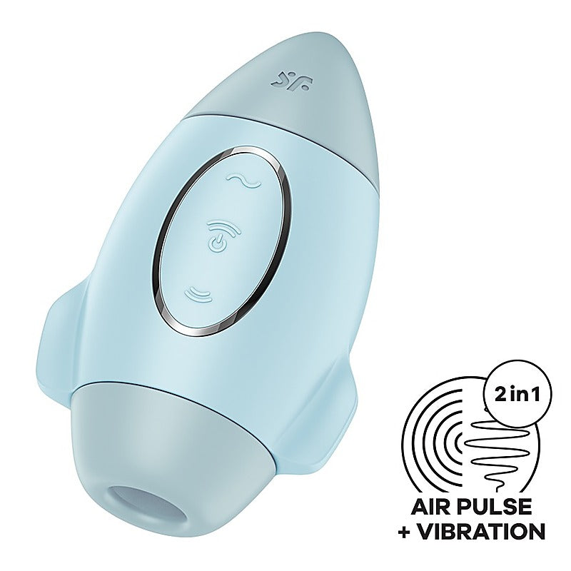 Mission Control Double Air Pulse Clitoral Vibrator - Pussy And Clit Toys