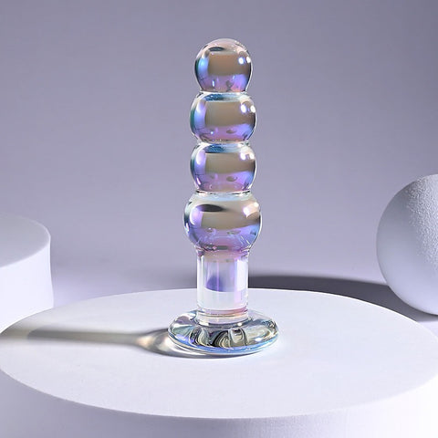 Playboy Pleasure Jewels Beads Glass Anal Plug - Glass Sex Toys