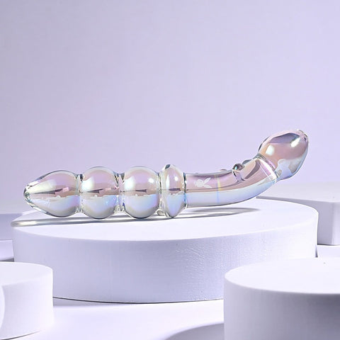 Playboy Pleasure Jewels Double Ended Glass Dildo by Evolved - Glass Sex Toys