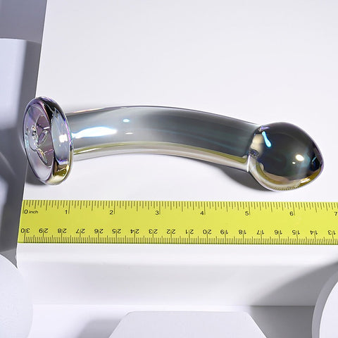 Playboy Pleasure Jewels King Multi Play Glass Dildo - Realistic Dildos