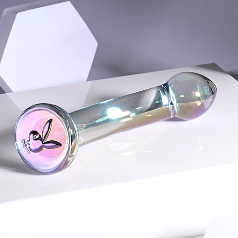 Playboy Pleasure Jewels King Multi Play Glass Dildo - Realistic Dildos