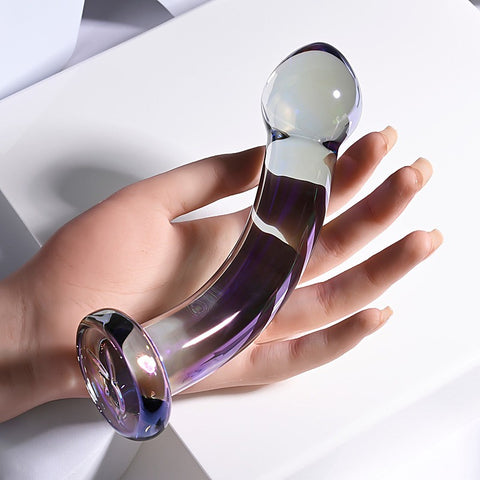 Playboy Pleasure Jewels King Multi Play Glass Dildo - Realistic Dildos
