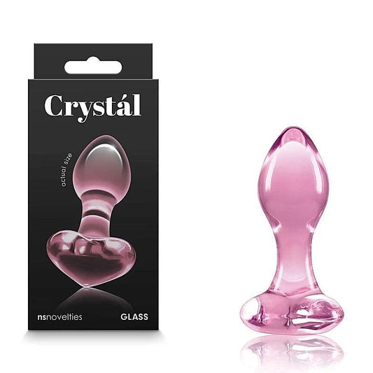 Crystal - Heart Glass Butt Plug - Butt Plugs