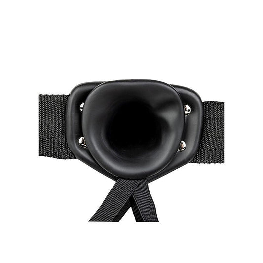 REALROCK Vibrating Hollow Strap-on - 15.5 cm