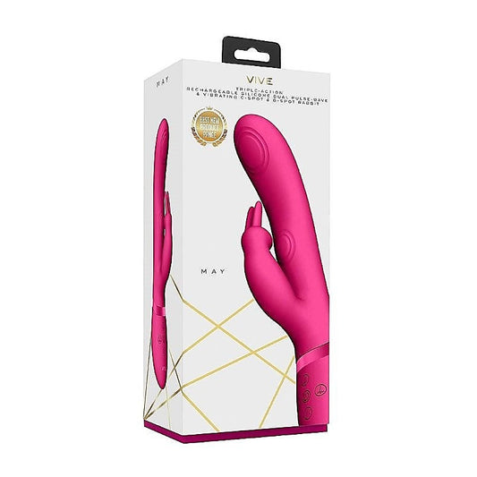 Vive MAY - Dual Pulse Wave Rabbit Vibrator for Unparalleled Satisfaction - Rabbit Vibrators