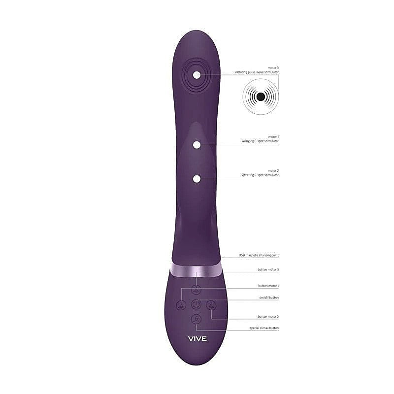 Customizable Pleasure Rabbit AIMI by Shots Toys - Rabbit Vibrators