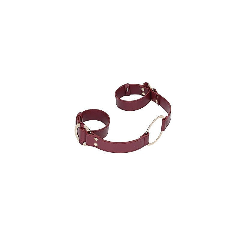 Halo Handcuff With Connector by Shots Toys - Cuffs and Restraints