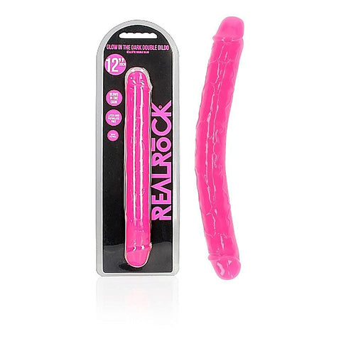 REALROCK Dual-Ended Glow-in-the-Dark Pleasure Toy - Realistic Dildos