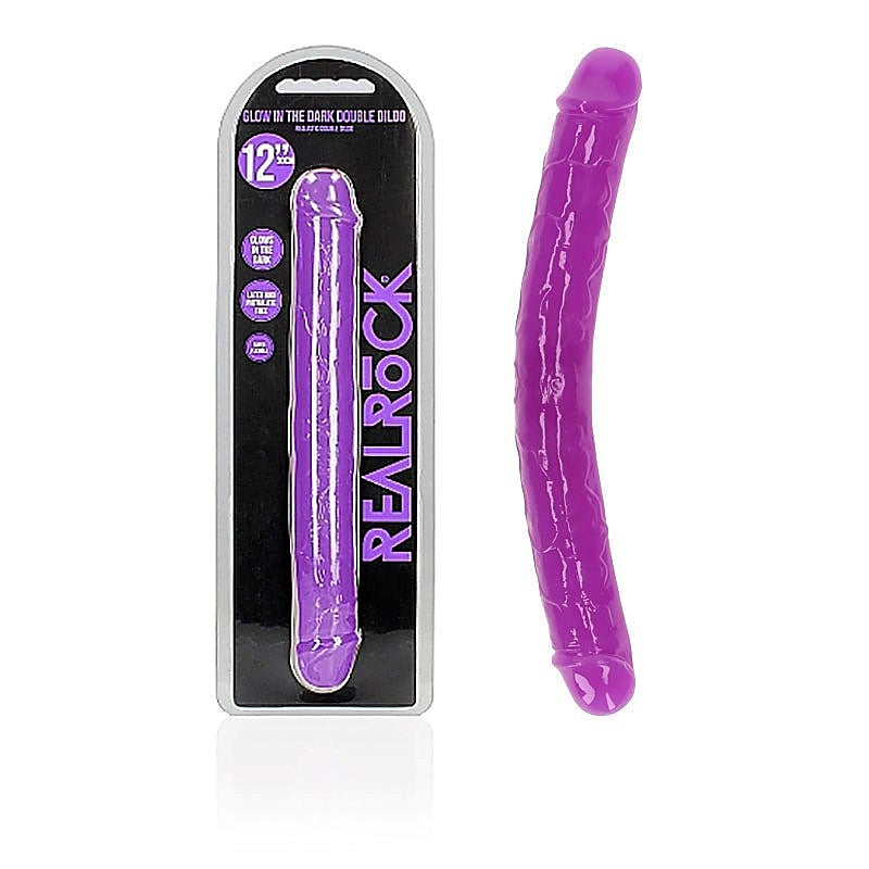 REALROCK Dual-Ended Glow-in-the-Dark Pleasure Toy - Realistic Dildos