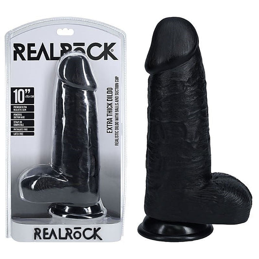 REALROCK 25cm Extra Thick Dildo with Balls