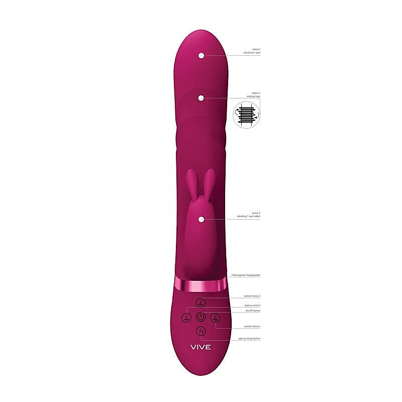 Vive Nari Customizable Rabbit Vibrator by Shots Toys - Rabbit Vibrators