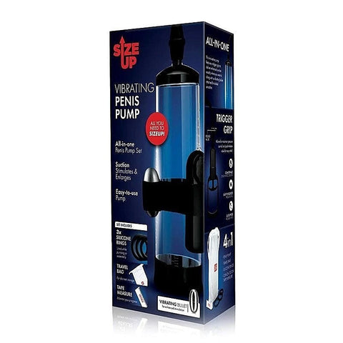 Size Up Vibrating Trigger Penis Pump by Xgen Products - Pumps, Extenders and Sleeves