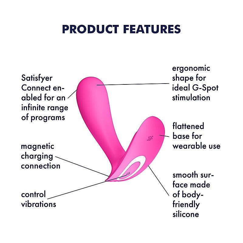 Top Secret App Control G Spot Vibrator by Satisfyer - Remote Control Vibrators