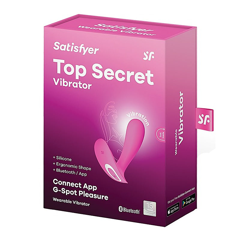 Top Secret App Control G Spot Vibrator by Satisfyer - Remote Control Vibrators