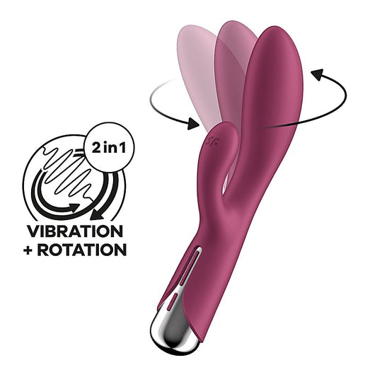 Satisfyer Spinning Rabbit 1 Multi Functions G Spot and Clitoral Stimulator - Rabbit Vibrators