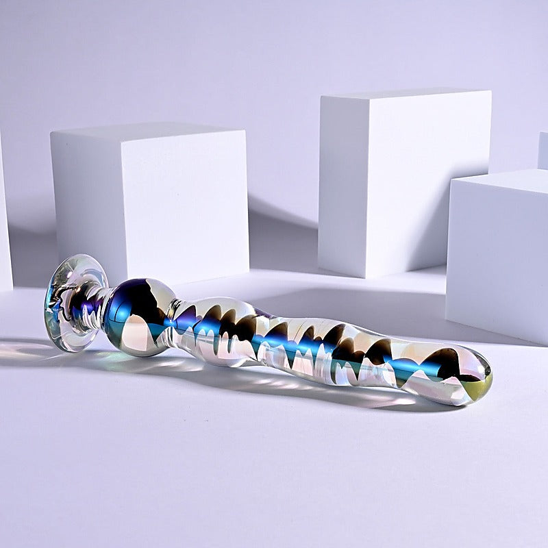 Playboy Pleasure JEWELS WAND Glass Dildo by Evolved - Non-Realistic Dildos
