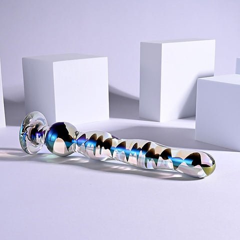 Playboy Pleasure JEWELS WAND Glass Dildo by Evolved - Non-Realistic Dildos