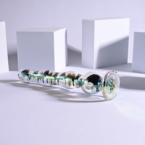Playboy Pleasure JEWELS WAND Glass Dildo by Evolved - Non-Realistic Dildos