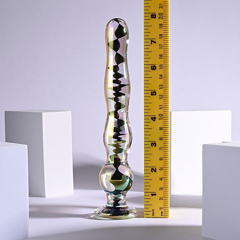 Playboy Pleasure JEWELS WAND Glass Dildo by Evolved - Non-Realistic Dildos