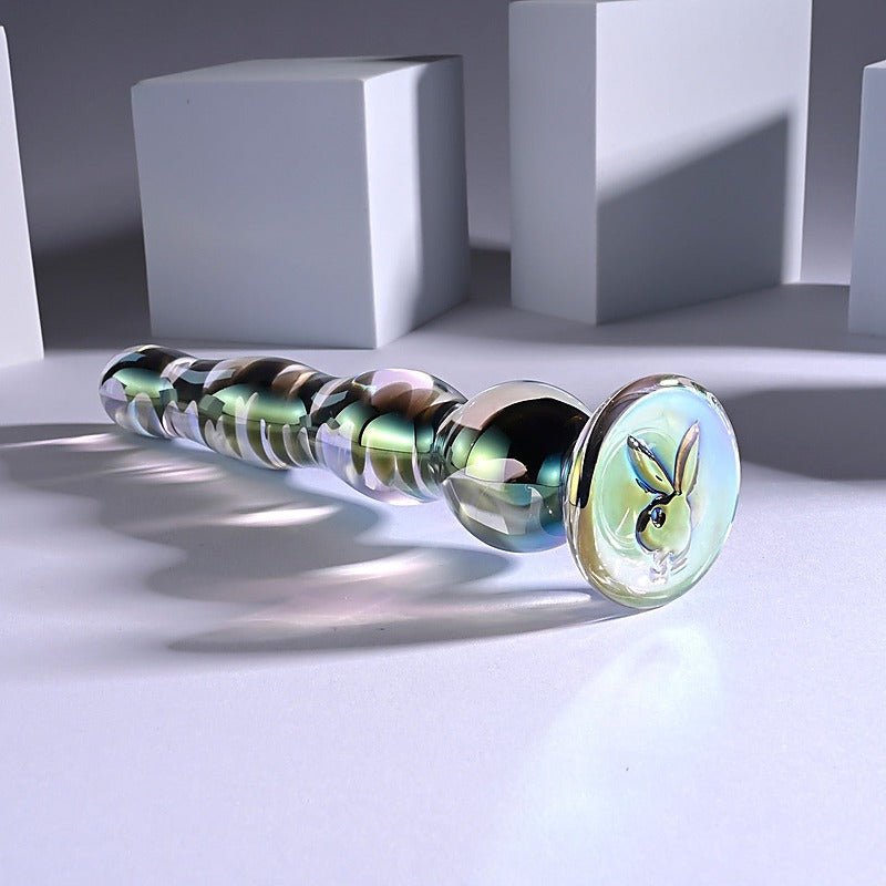 Playboy Pleasure JEWELS WAND Glass Dildo by Evolved - Non-Realistic Dildos