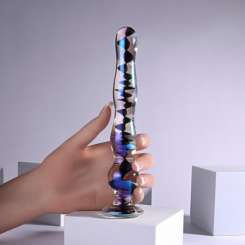 Playboy Pleasure JEWELS WAND Glass Dildo by Evolved - Non-Realistic Dildos