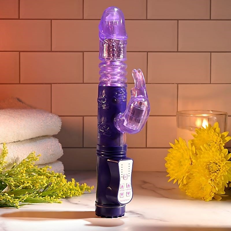 Premium BUNNY THRUSTER by Evolved Silicone - Rabbit Vibrators