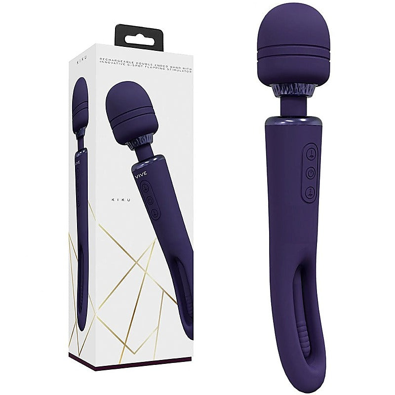 VIVE Kiku Flapping Tongue and Vibrating Wand by Shots Toys - Body Wands
