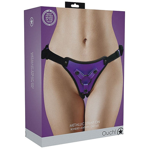 Premium OUCH! Metallic Harness by Shots Toys - Bras and Bra Sets